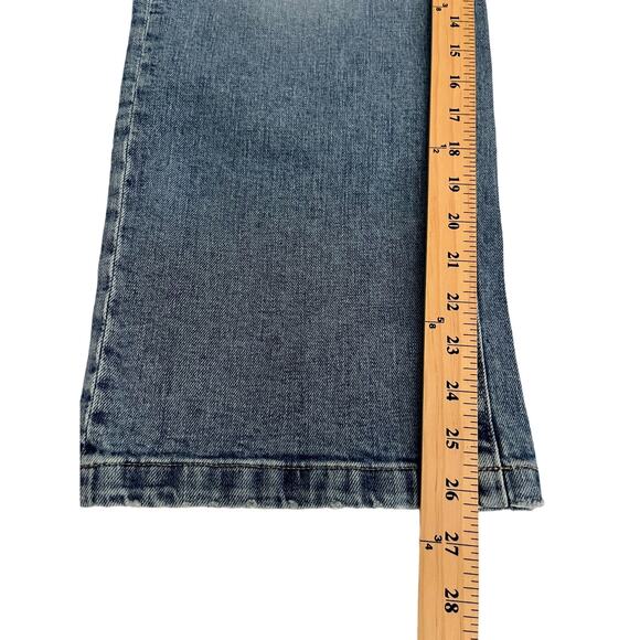 Edwin x Anthropologie Bound Marli Ankle Mid-Rise Wide Leg Jeans Size 29 NWT - Picture 8 of 8